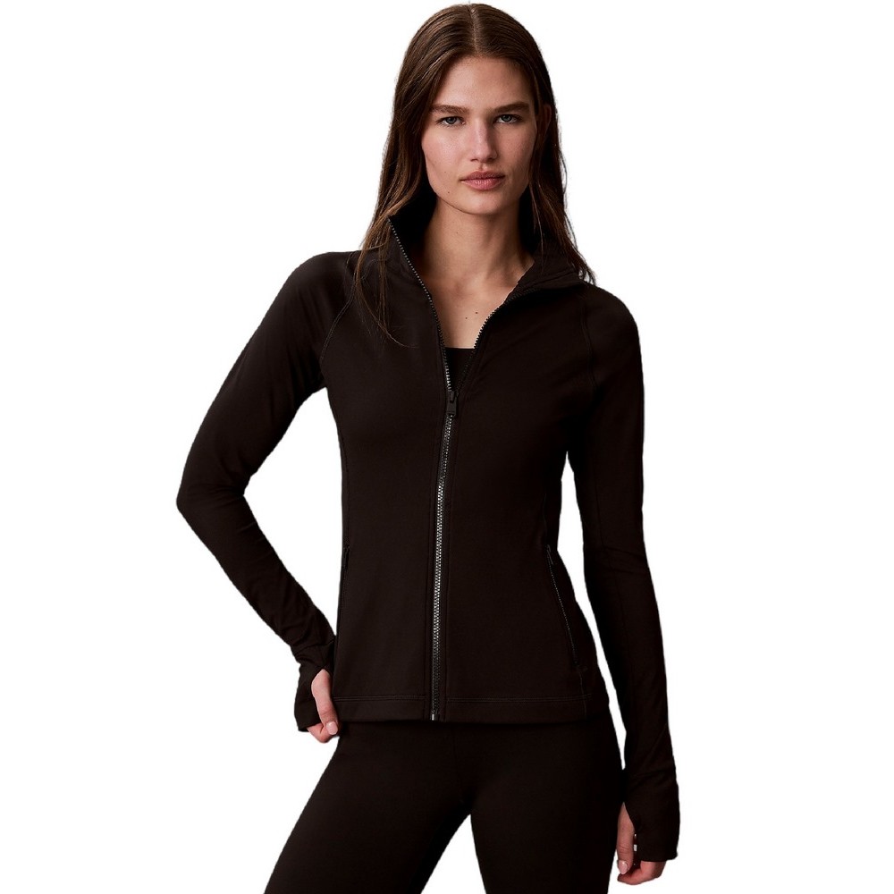 CALVIN KLEIN PERFORMANCE SOFT SPORT 1.5 FULL ZIP JACKET ΖΑΚΕΤΑ ΓΥΝΑΙΚΕΙΑ BLACK