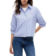 TOMMY JEANS BLING CROP SHIRT ΠΟΥΚΑΜΙΣΟ ΓΥΝΑΙΚΕΙΟ BLUE