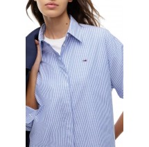 TOMMY JEANS BLING CROP SHIRT ΠΟΥΚΑΜΙΣΟ ΓΥΝΑΙΚΕΙΟ BLUE