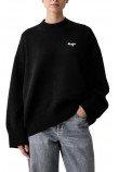 HUGO BOSS SHENNY B SWEATER ΜΠΛΟΥΖΑ ΠΛΕΚΤΗ ΓΥΝΑΙΚΕΙΑ BLACK