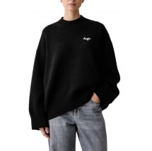 HUGO BOSS SHENNY B SWEATER ΜΠΛΟΥΖΑ ΠΛΕΚΤΗ ΓΥΝΑΙΚΕΙΑ BLACK