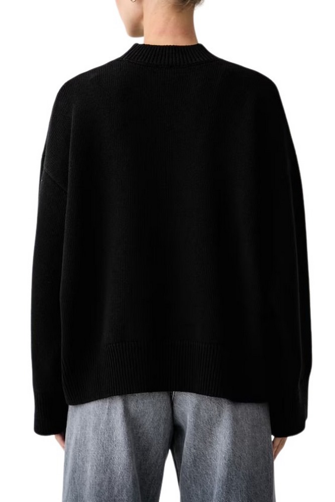 HUGO BOSS SHENNY B SWEATER ΜΠΛΟΥΖΑ ΠΛΕΚΤΗ ΓΥΝΑΙΚΕΙΑ BLACK