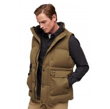 SUPERDRY D3 OVIN MF NON HOODED GILET ΜΠΟΥΦΑΝ ΓΙΛΕΚΟ ΑΝΔΡΙΚΟ KHAKI