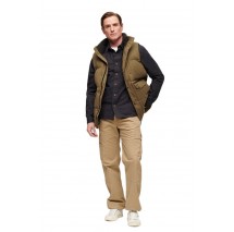 SUPERDRY D3 OVIN MF NON HOODED GILET ΜΠΟΥΦΑΝ ΓΙΛΕΚΟ ΑΝΔΡΙΚΟ KHAKI