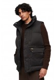 SUPERDRY MF NON HOODED GILET ΜΠΟΥΦΑΝ ΓΙΛΕΚΟ ΑΝΔΡΙΚΟ BLACK