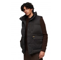 SUPERDRY MF NON HOODED GILET ΜΠΟΥΦΑΝ ΓΙΛΕΚΟ ΑΝΔΡΙΚΟ BLACK