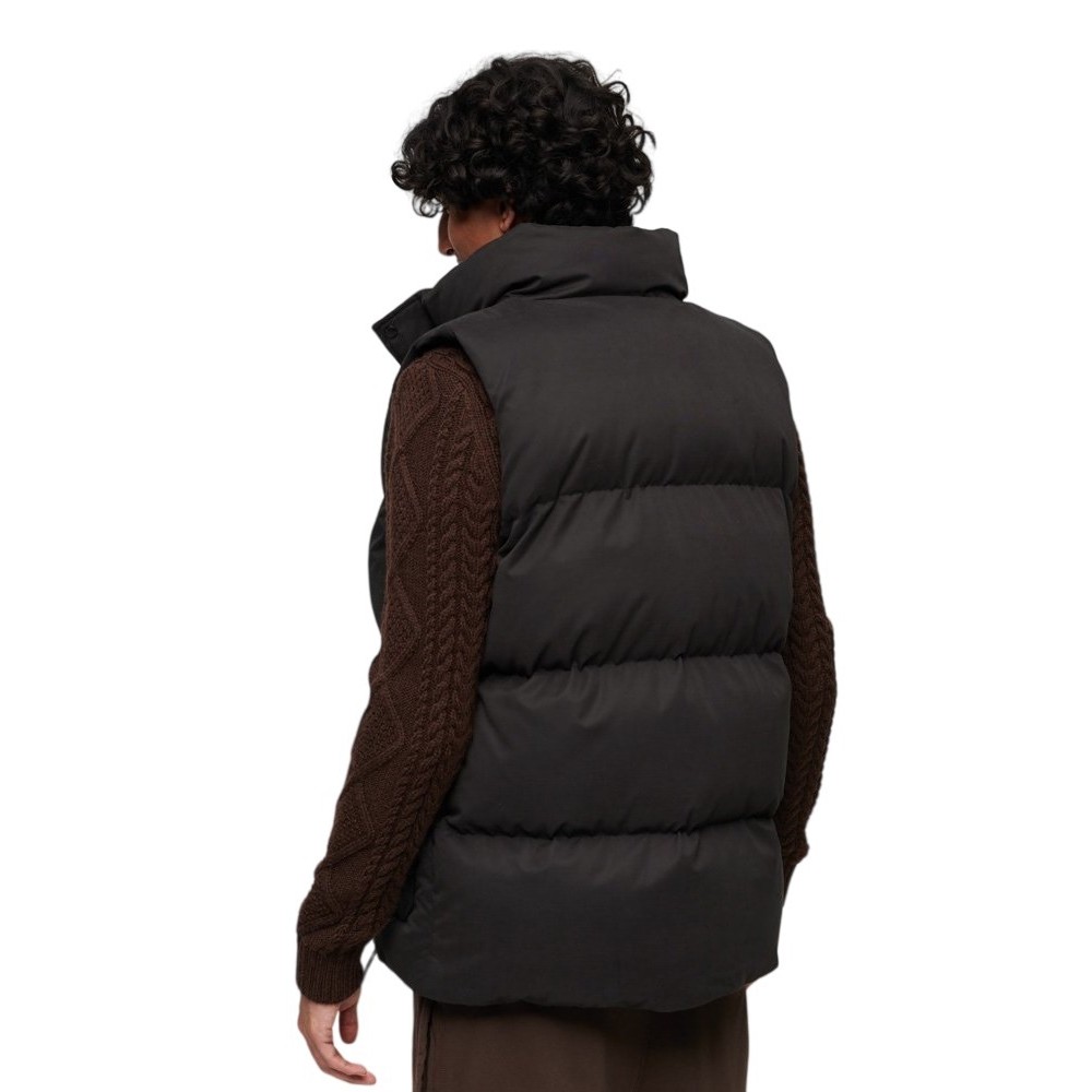 SUPERDRY D3 OVIN MF NON HOODED GILET ΜΠΟΥΦΑΝ ΓΙΛΕΚΟ ΑΝΔΡΙΚΟ BLACK