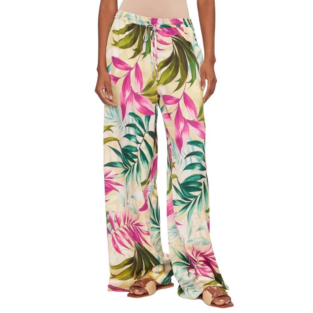 GUESS INES WIDE LEG JOGGER ΠΑΝΤΕΛΟΝΙ ΓΥΝΑΙΚΕΙΟ MULTI
