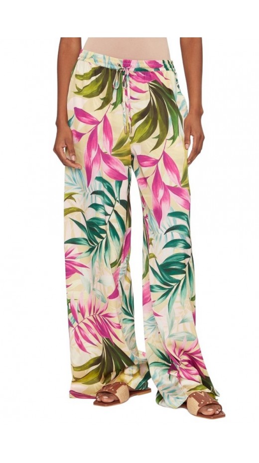 GUESS INES WIDE LEG JOGGER ΠΑΝΤΕΛΟΝΙ ΓΥΝΑΙΚΕΙΟ MULTI