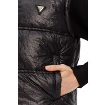 GUESS ERNESTINE CROP PADDED VEST ΜΠΟΥΦΑΝ ΓΥΝΑΙΚΕΙΟ BLACK