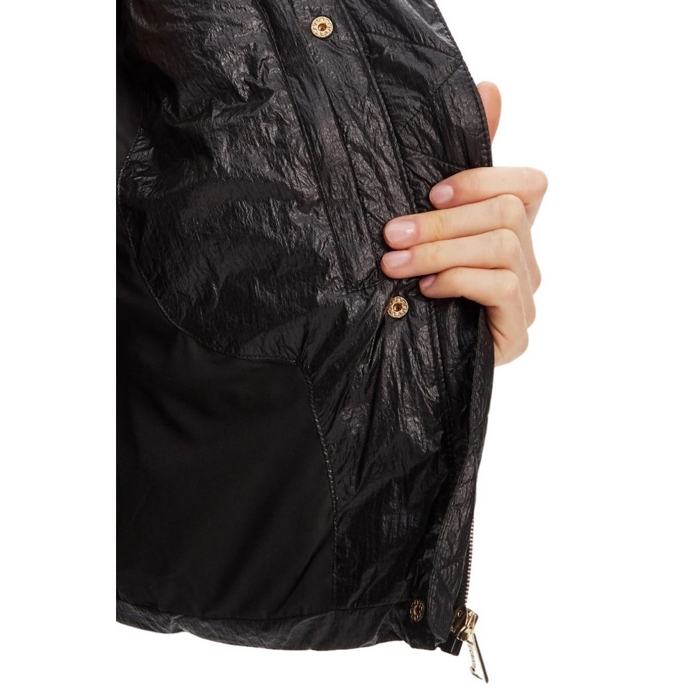 GUESS ERNESTINE CROP PADDED VEST ΜΠΟΥΦΑΝ ΓΥΝΑΙΚΕΙΟ BLACK