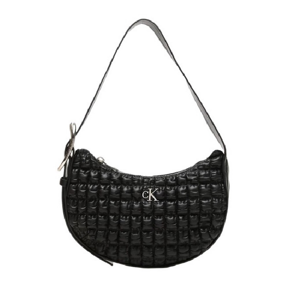 CALVIN KLEIN JEANS CRESCENT BUCKLE SHOULDER BAG ΤΣΑΝΤΑ ΓΥΝΑΙΚΕΙΑ BLACK