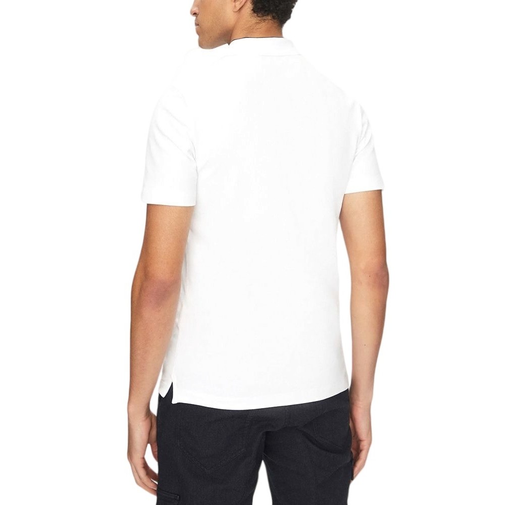 GUESS LYLE SS POLO T-SHIRT ΜΠΛΟΥΖΑ ΑΝΔΡΙΚΗ WHITE