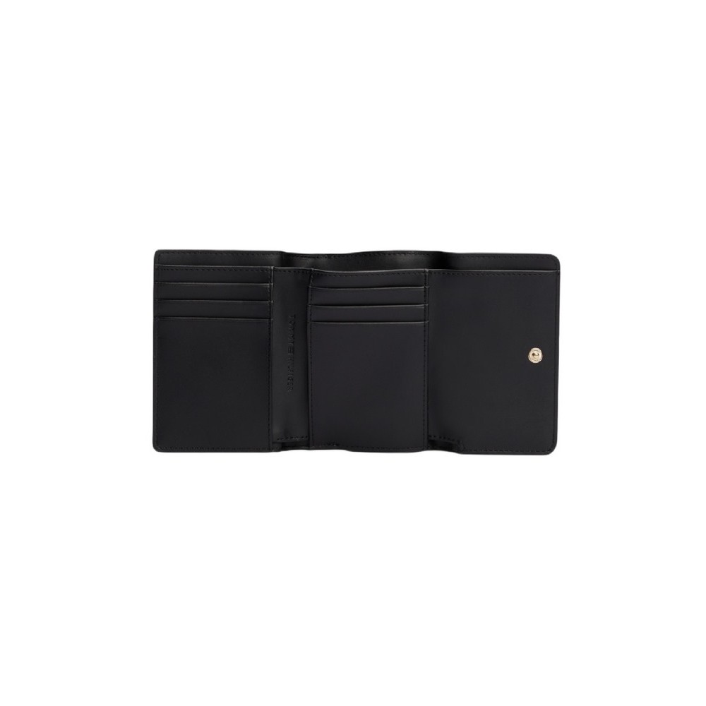 TOMMY HILFIGER ETERNITY TRIFOLD WALLET MONO ΠΟΡΤΟΦΟΛΙ ΓΥΝΑΙΚΕΙΟ BLACK