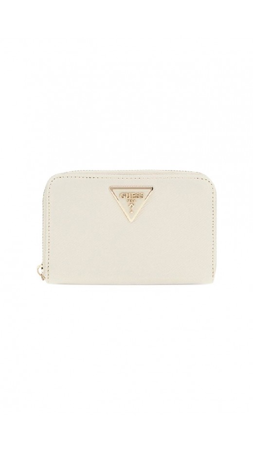 GUESS LAUREL SLG SMALL ZIP AROUND ΑΞΕΣΟΥΑΡ ΠΟΡΤΟΦΟΛΙ ΓΥΝΑΙΚΕΙΟ BONE