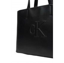 CALVIN KLEIN JEANS SCULPTED MINI EW TOTE ΤΣΑΝΤΑ ΓΥΝΑΙΚΕΙΑ BLACK