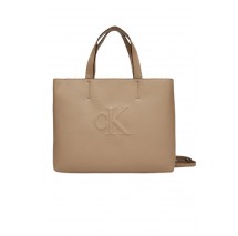 CALVIN KLEIN JEANS SCULPTED MINI EW TOTE ΤΣΑΝΤΑ ΓΥΝΑΙΚΕΙΑ BEIGE