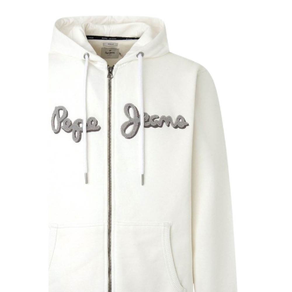PEPE JEANS E2 DROP 2B RYAN ZIP ΖΑΚΕΤΑ ΦΟΥΤΕΡ ΑΝΔΡΙΚΗ WHITE