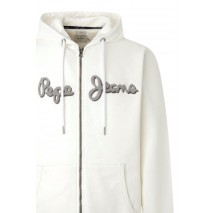 PEPE JEANS E2 DROP 2B RYAN ZIP ΖΑΚΕΤΑ ΦΟΥΤΕΡ ΑΝΔΡΙΚΗ WHITE