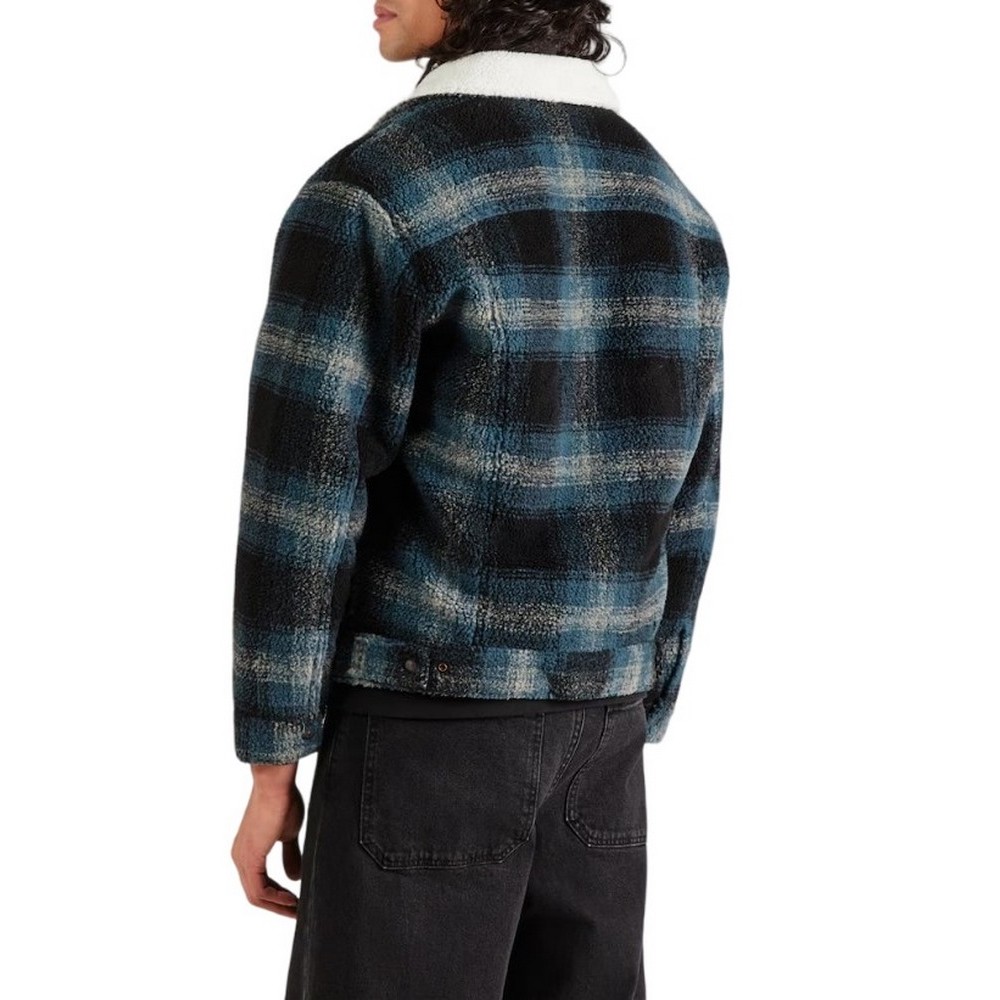LEVIS TYPE 3 EXT SHERPA TRUCKER JACKET ΜΠΟΥΦΑΝ ΑΝΔΡΙΚΟ BLUE/BLACK