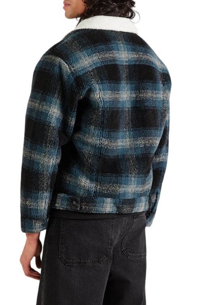 LEVIS TYPE 3 EXT SHERPA TRUCKER JACKET ΜΠΟΥΦΑΝ ΑΝΔΡΙΚΟ BLUE/BLACK
