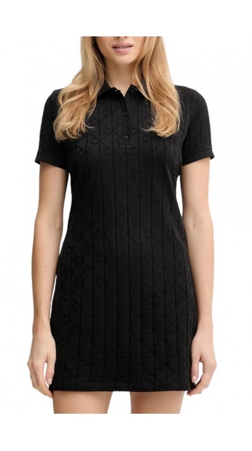 CALVIN KLEIN JEANS AOP JACQUARD MINI DRESS ΦΟΡΕΜΑ ΓΥΝΑΙΚΕΙΟ BLACK