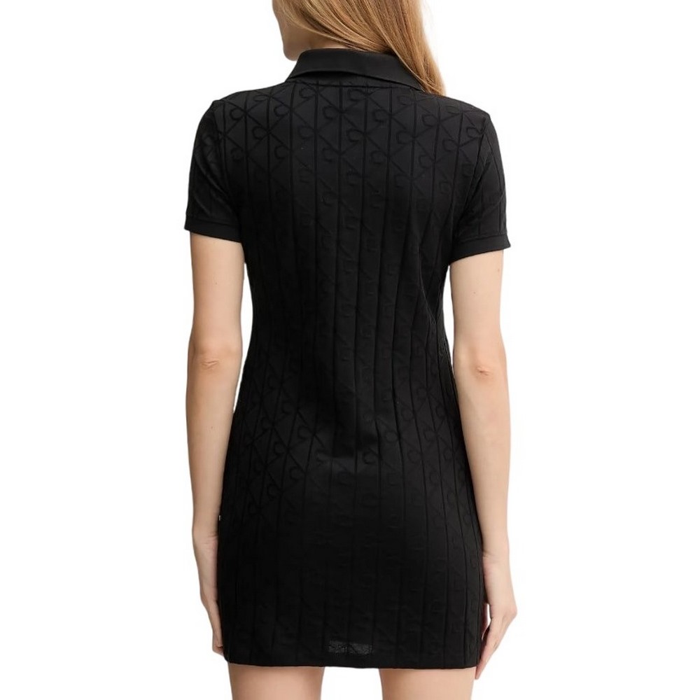 CALVIN KLEIN JEANS AOP JACQUARD MINI DRESS ΦΟΡΕΜΑ ΓΥΝΑΙΚΕΙΟ BLACK