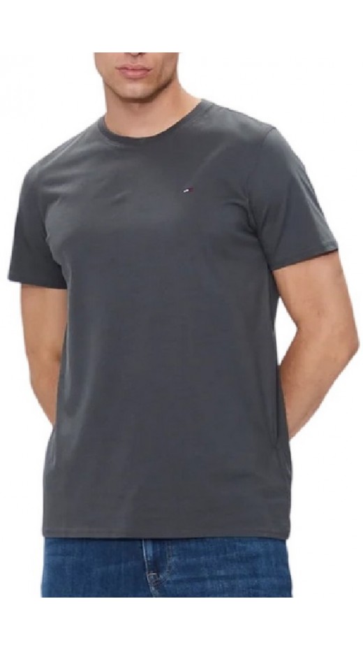 TOMMY JEANS XSLIM JERSEY TEE T-SHIRT ΜΠΛΟΥΖΑ ΑΝΔΡΙΚΗ WASHED BLACK