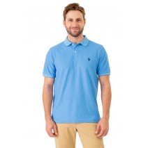 U.S POLO ASSN  41029 POLO T-SHIRT ΜΠΛΟΥΖΑ ΑΝΔΡΙΚΗ CIEL