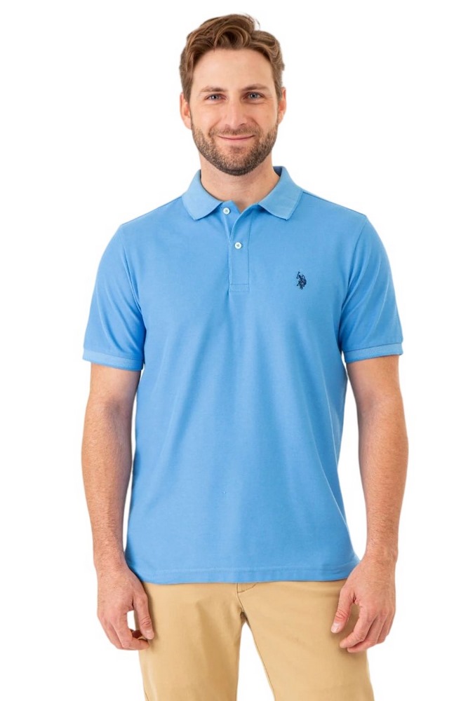 U.S POLO ASSN  41029 POLO T-SHIRT ΜΠΛΟΥΖΑ ΑΝΔΡΙΚΗ CIEL