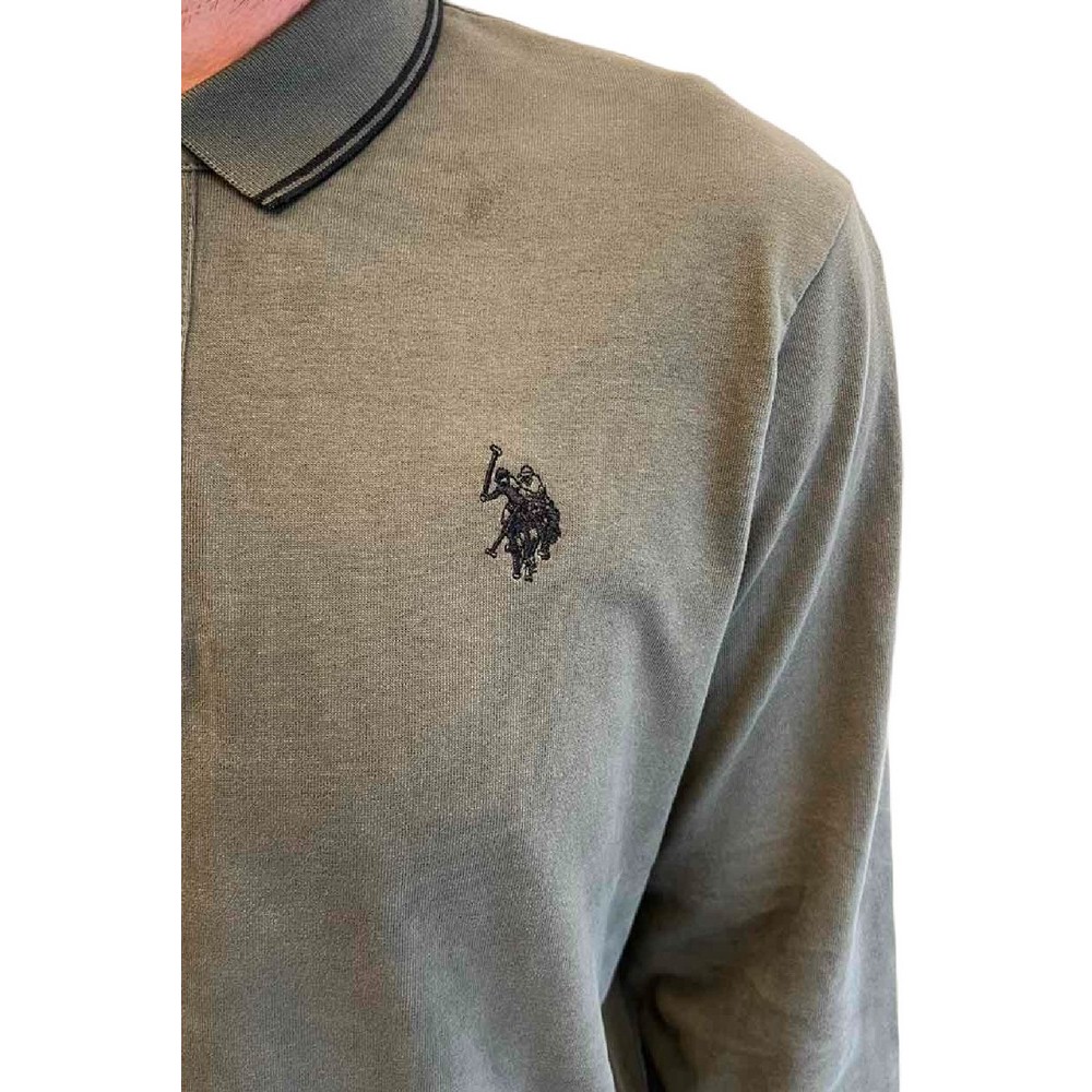 U.S.POLO ASSN KENE ΜΠΛΟΥΖΑ ΑΝΔΡΙΚΗ KHAKI