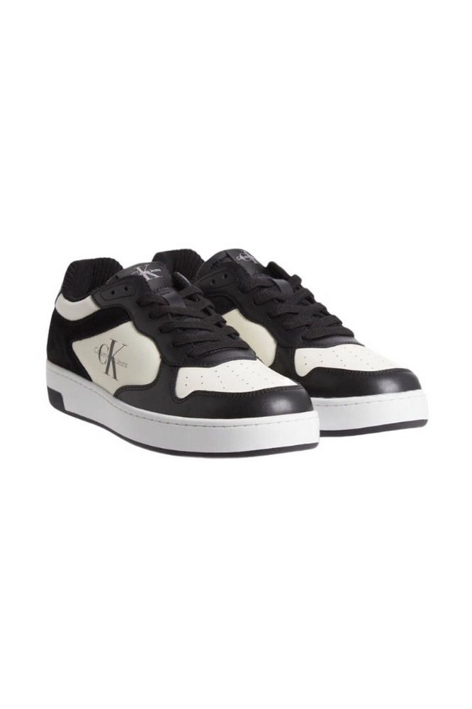 CALVIN KLEIN JEANS BASKET CUPSOLE LOW LACE COR ΠΑΠΟΥΤΣΙ ΑΝΔΡΙΚΟ BLACK/WHITE