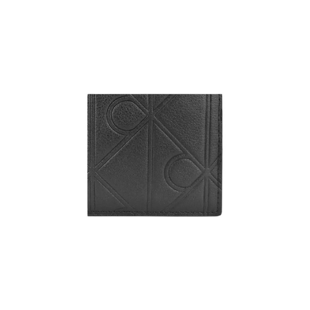 CALVIN KLEIN XL EMBLEM AOP EMBOSS BILLFOLD ΠΟΡΤΟΦΟΛΙ ΑΝΔΡΙΚΟ BLACK