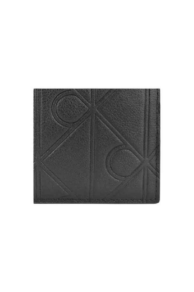 CALVIN KLEIN XL EMBLEM AOP EMBOSS BILLFOLD ΠΟΡΤΟΦΟΛΙ ΑΝΔΡΙΚΟ BLACK