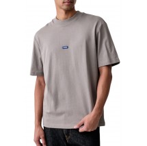 HUGO BOSS NIEROS JERSEY T-SHIRT ΜΠΛΟΥΖΑ ΑΝΔΡΙΚΗ GREY