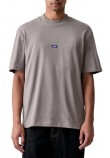 HUGO BOSS NIEROS JERSEY T-SHIRT ΜΠΛΟΥΖΑ ΑΝΔΡΙΚΗ GREY