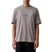 HUGO BOSS NIEROS JERSEY T-SHIRT ΜΠΛΟΥΖΑ ΑΝΔΡΙΚΗ GREY