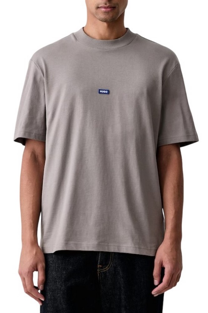 HUGO BOSS NIEROS JERSEY T-SHIRT ΜΠΛΟΥΖΑ ΑΝΔΡΙΚΗ GREY