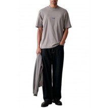 HUGO BOSS NIEROS JERSEY T-SHIRT ΜΠΛΟΥΖΑ ΑΝΔΡΙΚΗ GREY