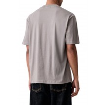 HUGO BOSS NIEROS JERSEY T-SHIRT ΜΠΛΟΥΖΑ ΑΝΔΡΙΚΗ GREY