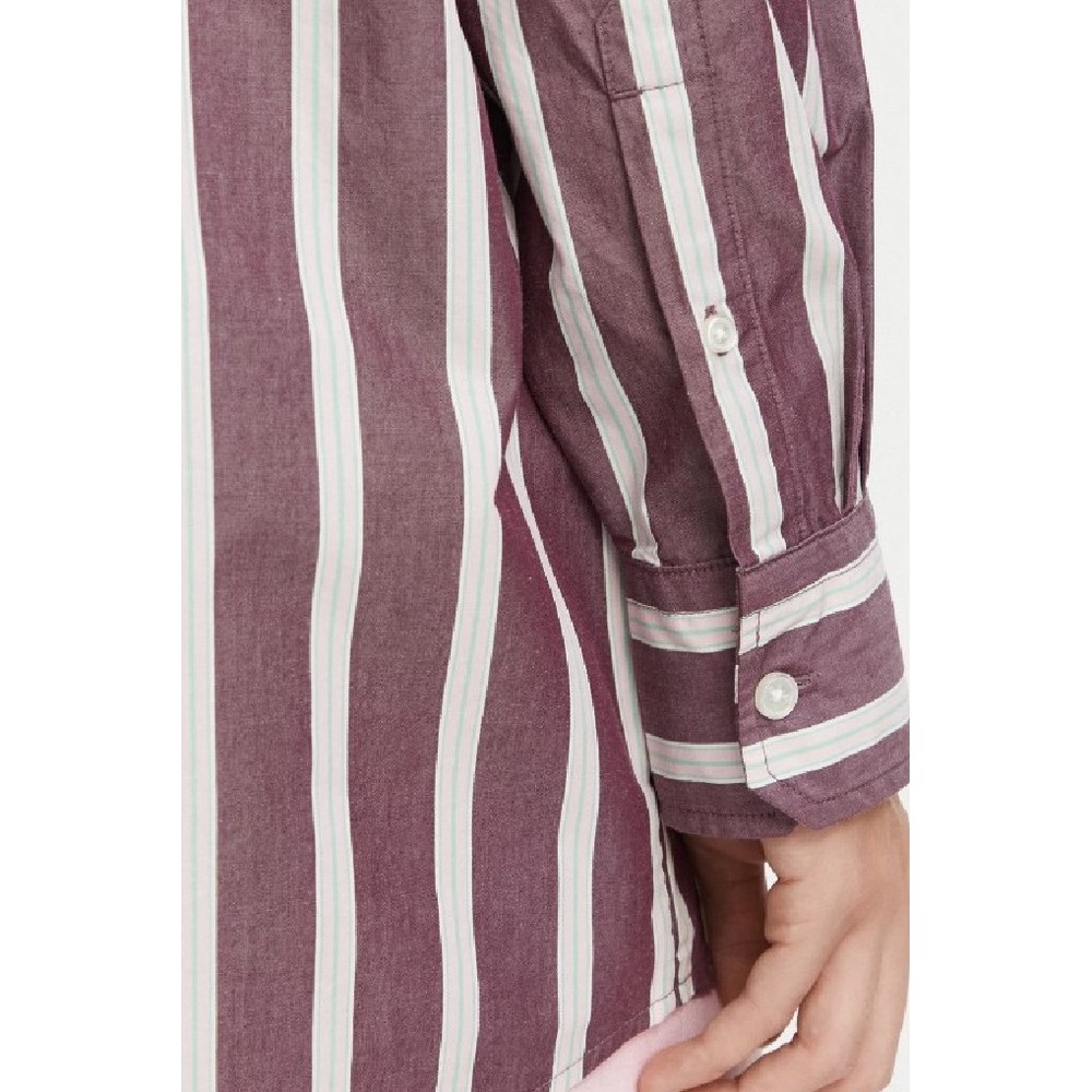 TOMMY JEANS OVS ESSENTIAL SHIRT EXT ΠΟΥΚΑΜΙΣΟ ΓΥΝΑΙΚΕΙΟ BERRY