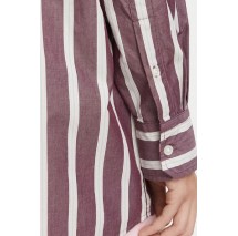 TOMMY JEANS OVS ESSENTIAL SHIRT EXT ΠΟΥΚΑΜΙΣΟ ΓΥΝΑΙΚΕΙΟ BERRY