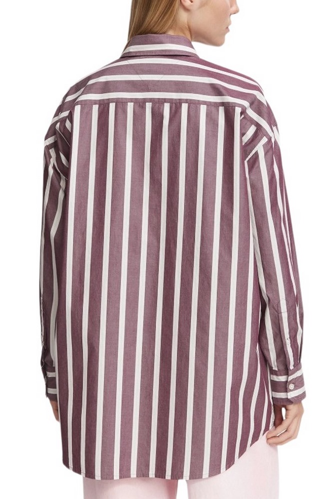 TOMMY JEANS OVS ESSENTIAL SHIRT EXT ΠΟΥΚΑΜΙΣΟ ΓΥΝΑΙΚΕΙΟ BERRY