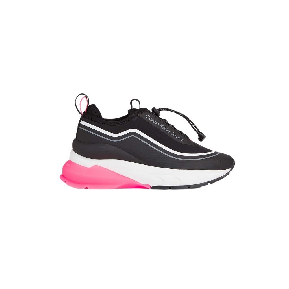CALVIN KLEIN JEANS WEDGE RUNNER SLIP ON ΠΑΠΟΥΤΣΙ ΓΥΝΑΙΚΕΙΟ BLACK/PINK