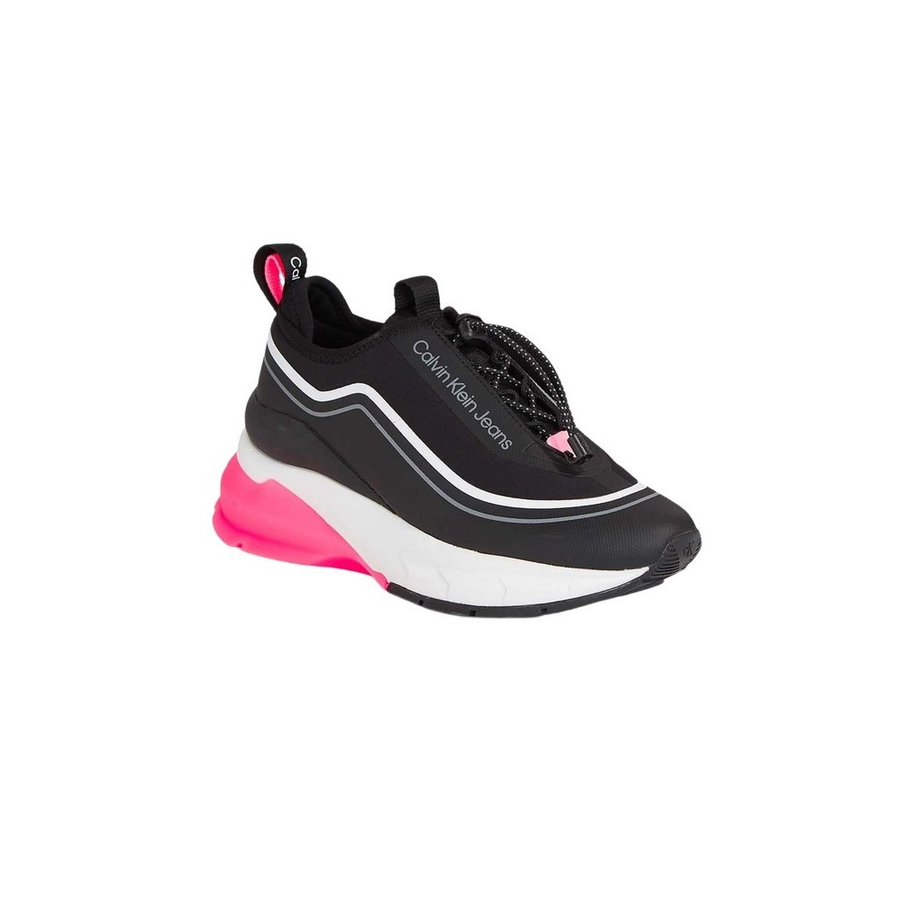CALVIN KLEIN JEANS WEDGE RUNNER SLIP ON ΠΑΠΟΥΤΣΙ ΓΥΝΑΙΚΕΙΟ BLACK/PINK