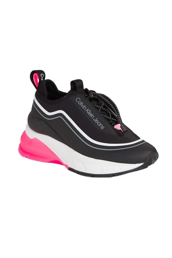 CALVIN KLEIN WEDGE RUNNER SLIP ON WN ΠΑΠΟΥΤΣΙ ΓΥΝΑΙΚΕΙΟ BLACK/PINK