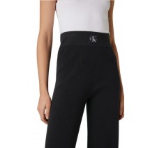 CALVIN KLEIN JEANS VARIEGATED RIB SWEATER PANT ΠΑΝΤΕΛΟΝΙ ΓΥΝΑΙΚΕΙΟ BLACK