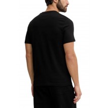 GUESS LUTA CN T-SHIRT  ΜΠΛΟΥΖΑ ΑΝΔΡΙΚΗ BLACK