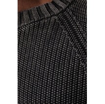 HUGO BOSS SONDYE SWEATER ΜΠΛΟΥΖΑ ΠΛΕΚΤΗ ΑΝΔΡΙΚΗ WASHED BLACK