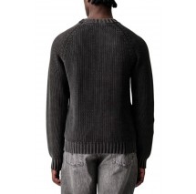 HUGO BOSS SONDYE SWEATER ΜΠΛΟΥΖΑ ΠΛΕΚΤΗ ΑΝΔΡΙΚΗ WASHED BLACK